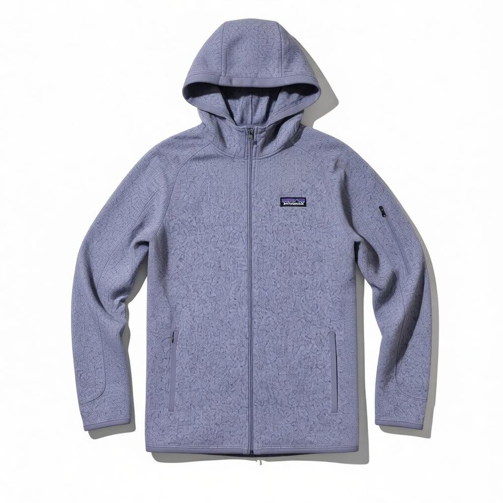 Patagonia Worn Wear Women’s Heather Gray Full Zip Fleece Jacket Size XS